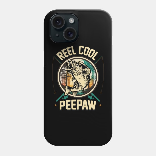 Reel Cool Peepaw Fishing Gift Phone Case by ryanjaycruz