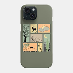 MULTISCAPE RETRO ART Phone Case