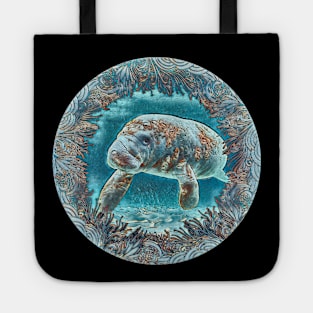 Manatee under water Tote