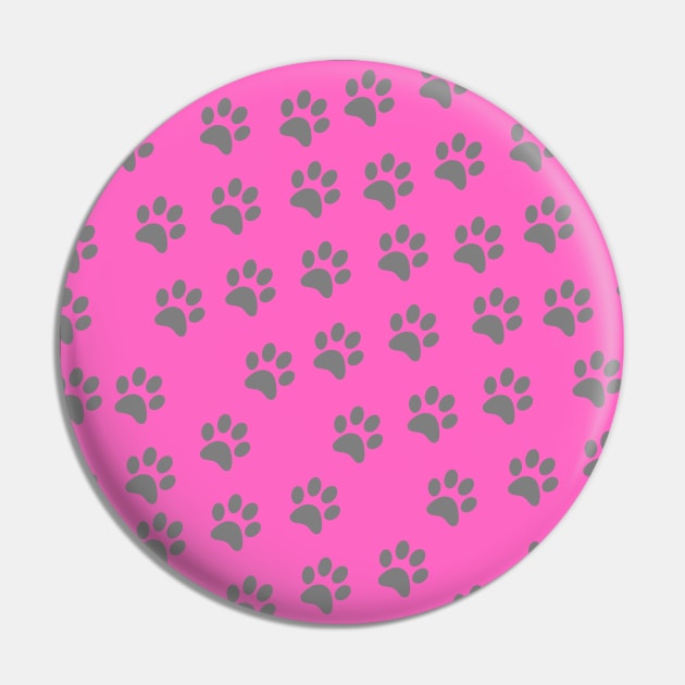 Paw Pattern Pin by Alice D