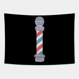 Barbershop - Barber Pole - A Cappella Microphone Tapestry