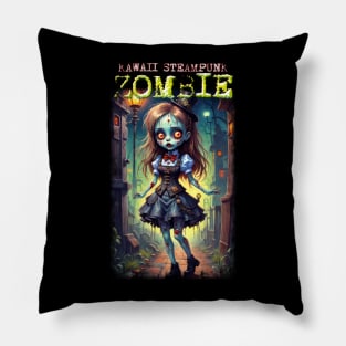 Kawaii Steampunk Zombie 03 Pillow