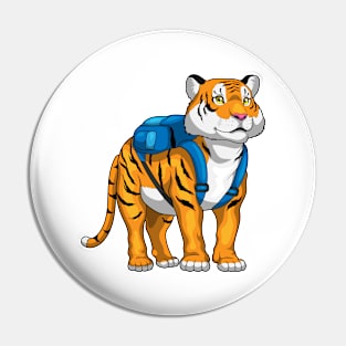 Tiger Pupil Backpack School Pin