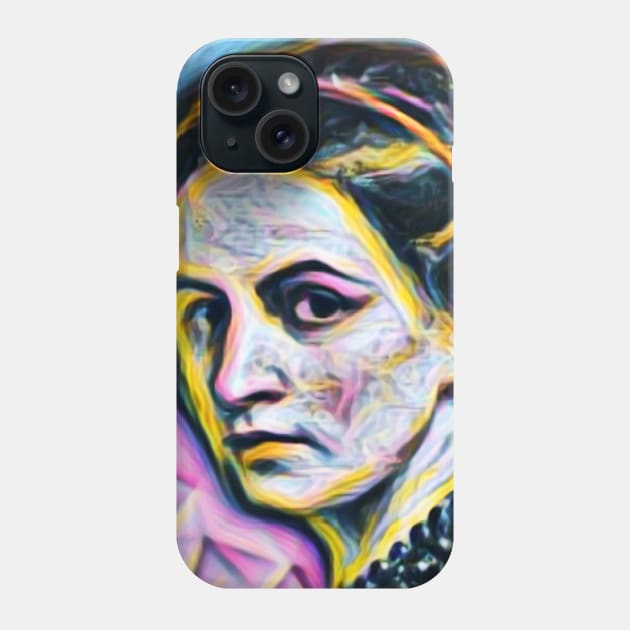 Anne Bronte Portrait | Anne Bronte Artwork 4 Phone Case by JustLit