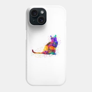 Bombay cat in watercolor Phone Case