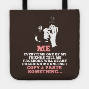 Face Palm over Facebook Tote