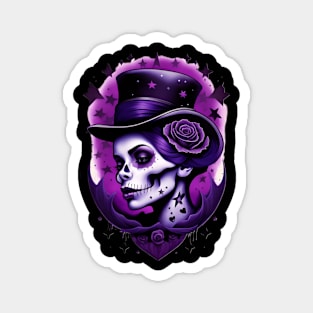 Calavera- Morada 06 Magnet