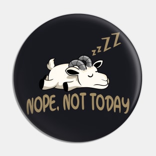 Funny lazy Goat Pin