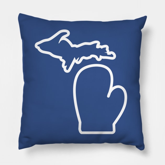 Michigan's Mitten Pillow by Lost Mitten Apparel Co