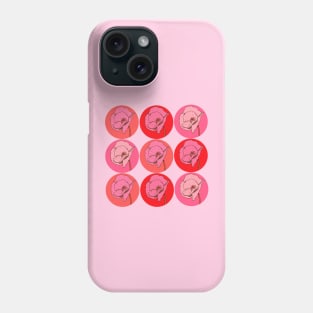 Poppy Pop Art Pattern in Red & Pink Phone Case