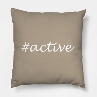 Active Word - Hashtag Design Pillow