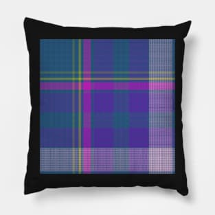 Big Blue Plaid Pillow