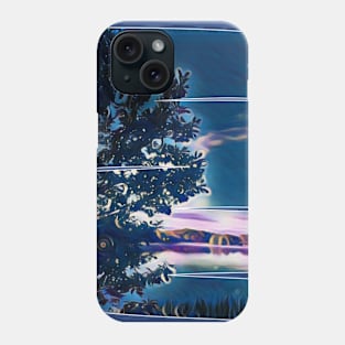 lake in blue Phone Case