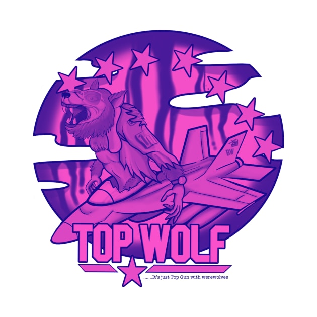 Top Wolf - Halloween Vibes Purple by Binge-Watchers Podcast