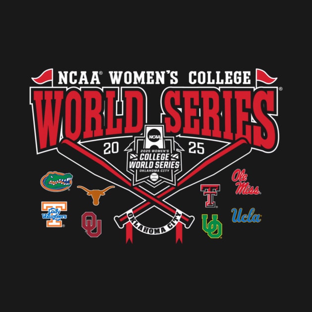 Women's College World Series 2025 NCAA WCWS 8-Team Icon