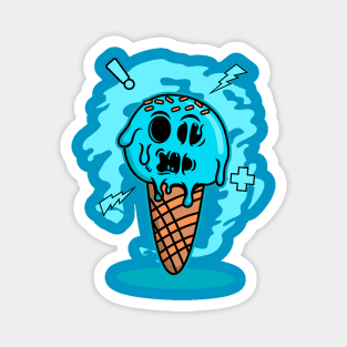 MELTED ICE CREAM CARTOON Magnet