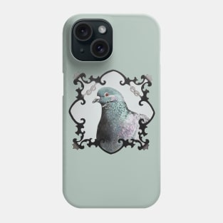 Pigeon - Rock Dove bird portrait painting Phone Case