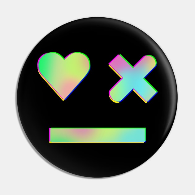 Love Death Robots Inspired LDR Face [Hologram style] Pin by teresacold