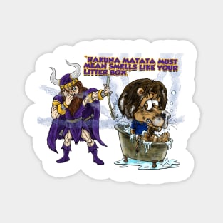 Minnesota Vikings Fans - Kings of the North vs Stinky Kitties Magnet