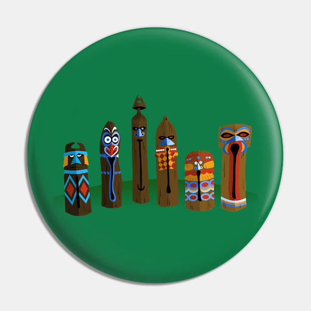 Adventureland Tiki Drums Pin by Gartdog