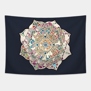 Tan Rustic Mandala Tapestry