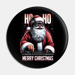 DJ Santa Claus Pin