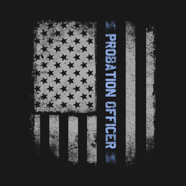 Probation Officer Us Flag by Weirdcore