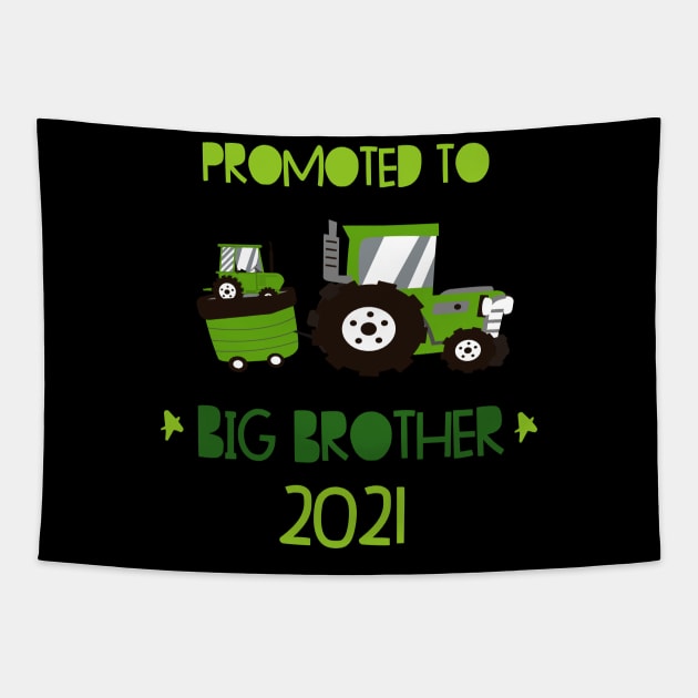 Children's Big Brother Tractor Shirt 2021 Tapestry by alpmedia