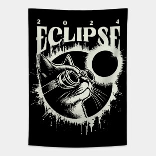 Total Solar Eclipse 2024 // Vintage Eclipse Lover Tapestry