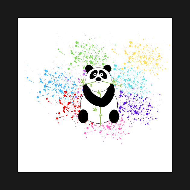Hungry Panda Bear by PedaDesign