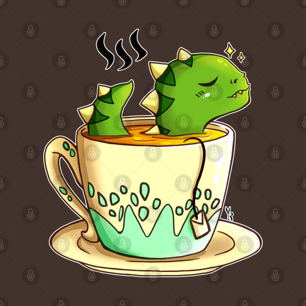 T-rex in a Tea Cup by vanyroz