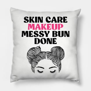 Woman's Cute Skincare / Makeup Tee Pillow