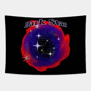 Red blue dark star Tapestry