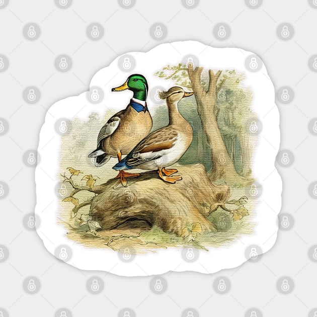 ducks in the woods Magnet by JnS Merch Store