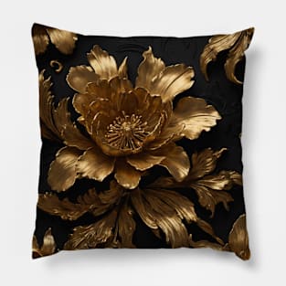 Metallic Flower Pillow