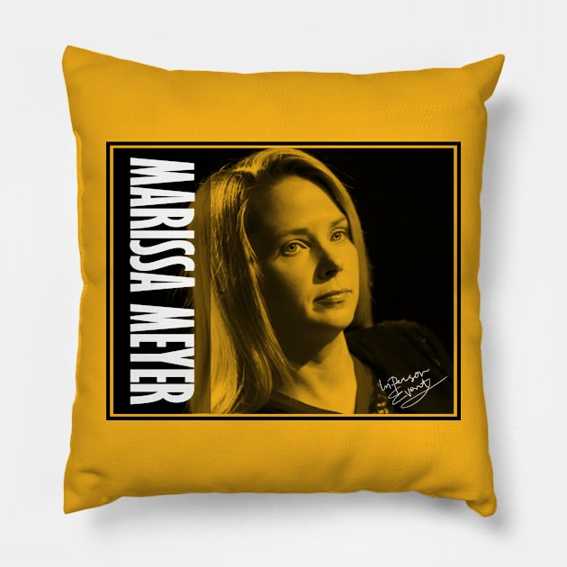 marissa meyer Pillow by Apri