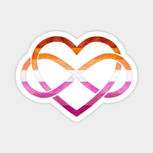 Polyamory Heart - Lesbian Pride Magnet