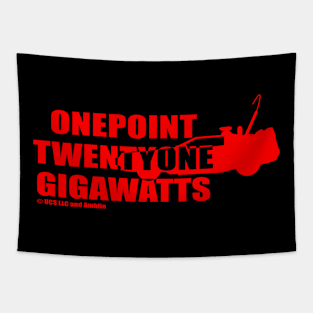 One Point Twenty One Gigawatts (red) Tapestry