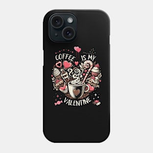 coffee is my valentine - coffee is my valentine, coffee is my valentine sweatshirt, iced coffee is my valentine Phone Case