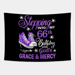 Stepping Into My 66th Birthday With God's Grace & Mercy Bday Tapestry