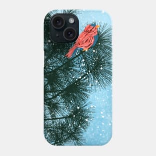 bird in pine tree Phone Case