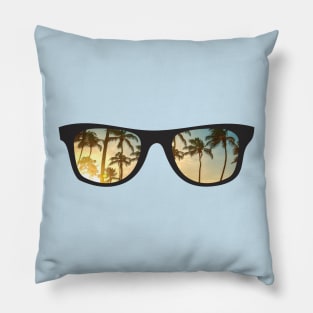 Tropical Sunglasses Pillow