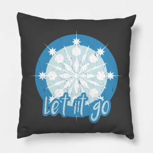 Let It Go Distressed Pillow