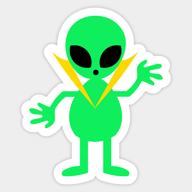 Alien Icon Alien Sticker Teepublic Uk
