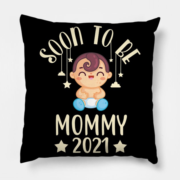 Baby Birth Mom 2021 Pregnancy Announcement Gifts Pillow by Foxxy Merch