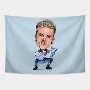 Baby Lasagna Caricature Tapestry