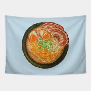 Tonkotsu Ramen Watercolour Illustration Tapestry