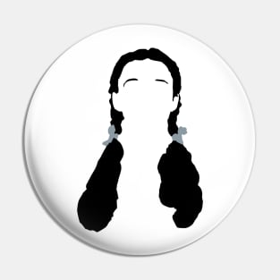 Wizard of Oz Dorothy Hair SIlhouette Pin