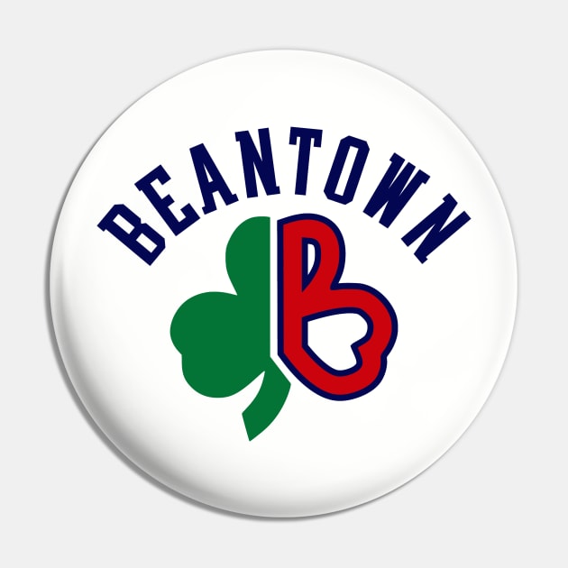 Beantown, Boston Sports themed Pin by FanSwagUnltd