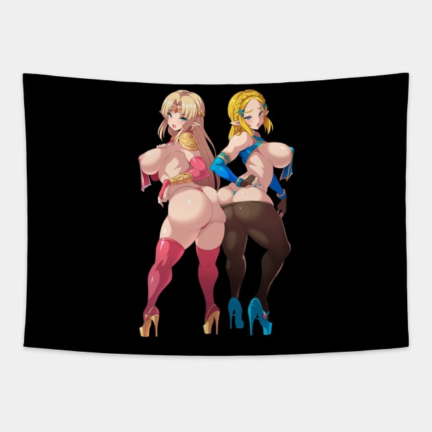 Sexy anime girl Tapestry by M-HO design
